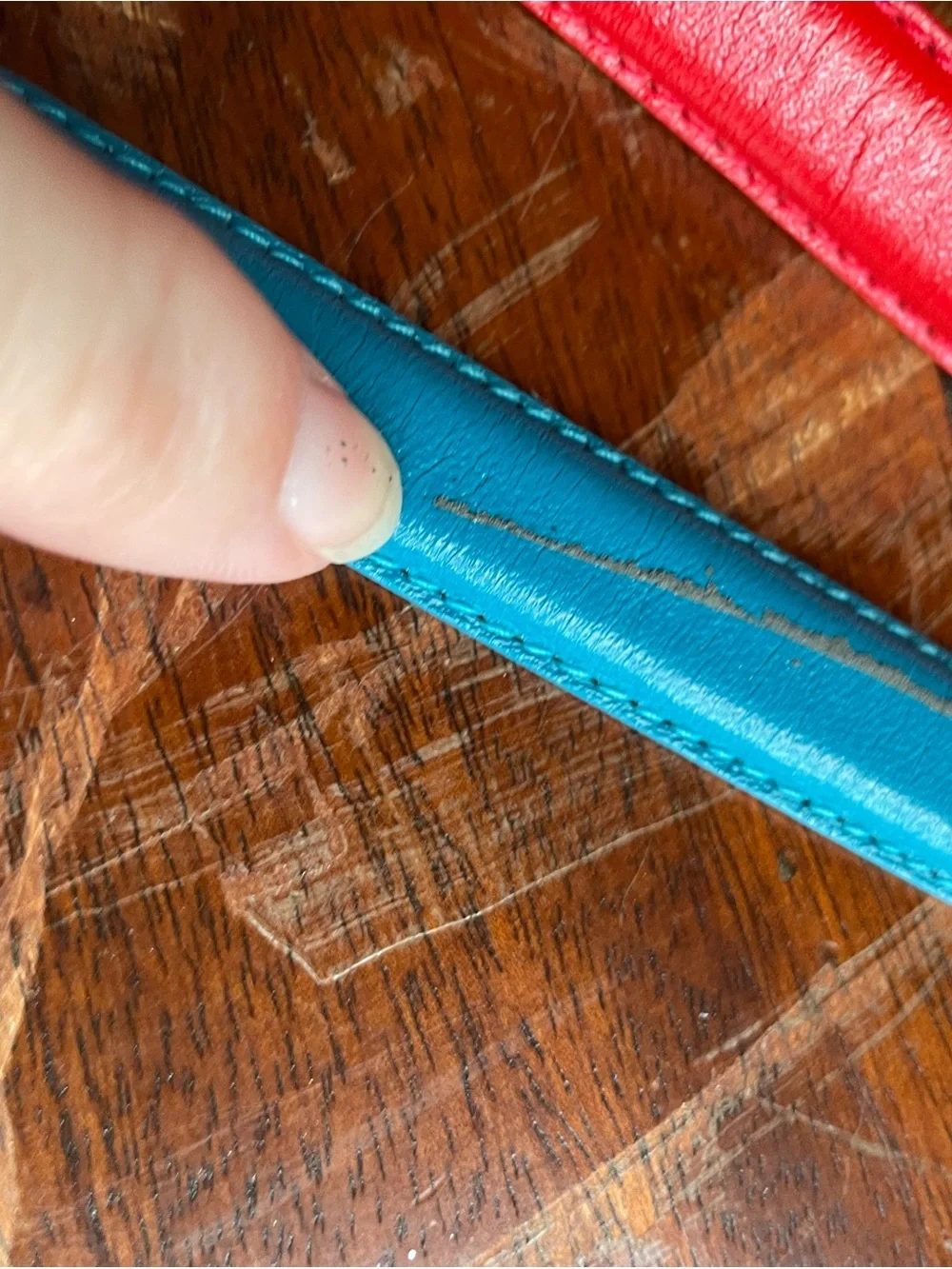 Vintage Belts  in Red and Turquoise